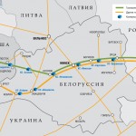 Схема магистральных газопроводов в Республике Беларусь