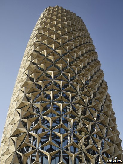 25-этажные башни-близнецы офиса в Объединенных Арабских Эмиратах, вместимость от 1000 до 1100 сотрудников.