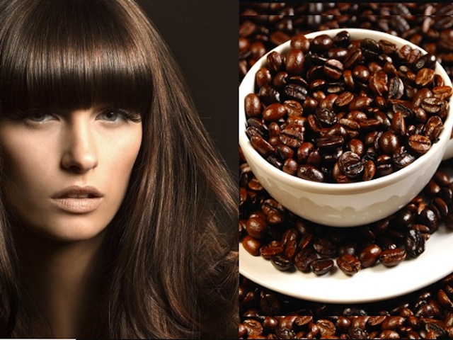 окраска волос кофе